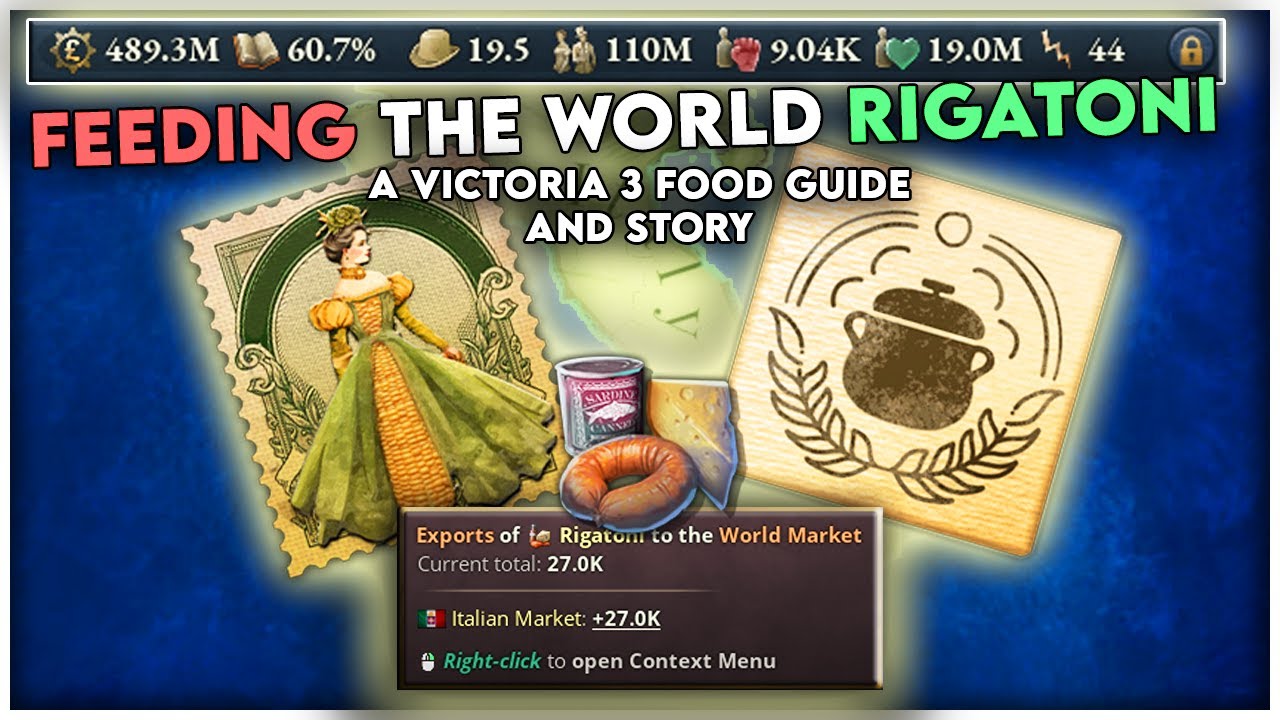 How to Control The World's Food Market | Victoria 3 Italy GIGACHAD Guide and Story