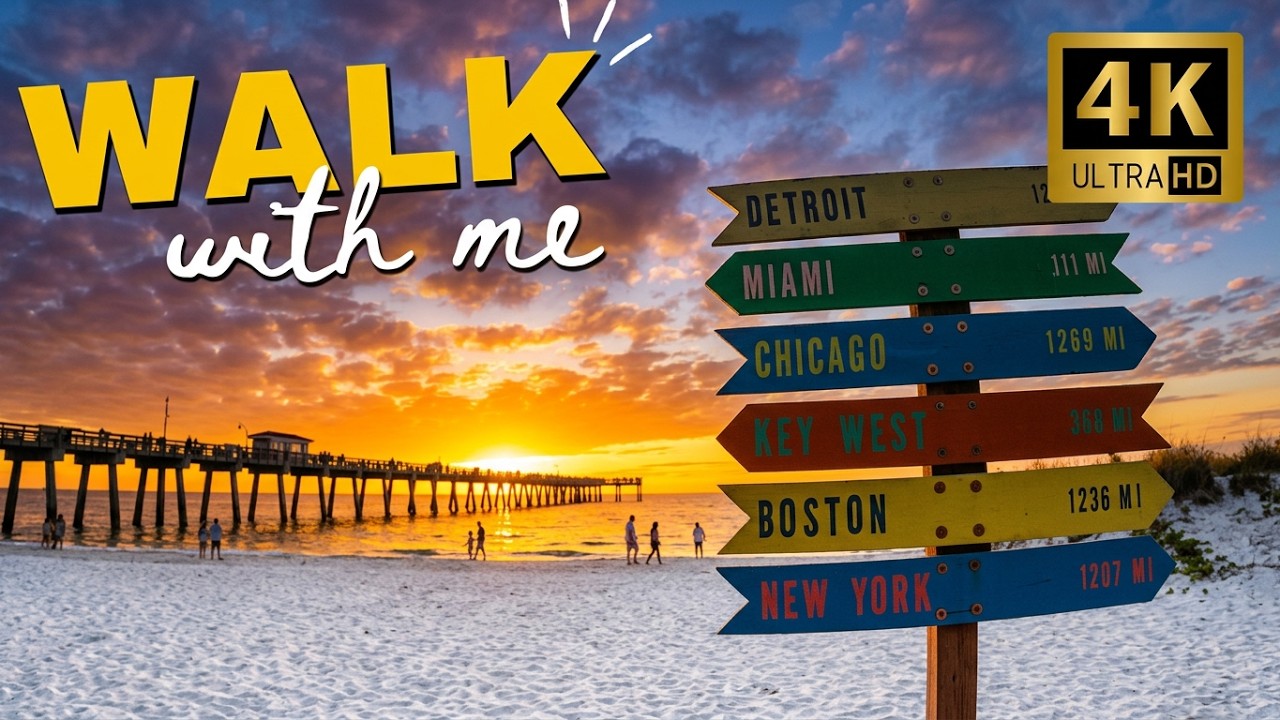 Sunset Views Sharky's & Fishing Pier l Venice, Florida | Check it out! l Amazing Winter Weather 