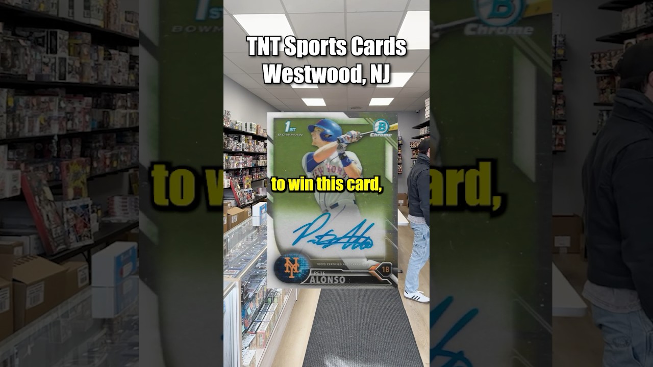 Win this Pete Alonso 1st Bowman Chrome Auto Refractor /499: find the Silver Ticket & it’s yours!