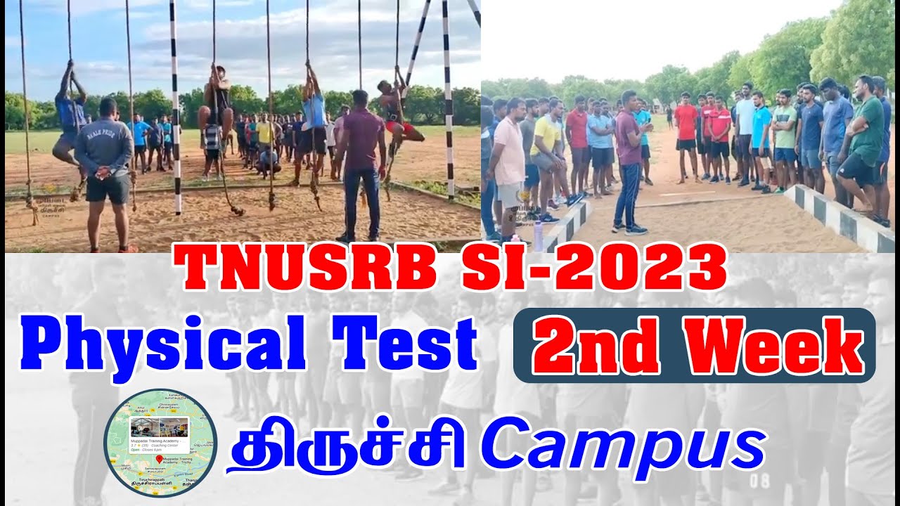 TNUSRB - SI 2023 | SI மாணவர்களின்  MODEL PHYSICAL TEST | 1600mtr , Rope Event & Long Jump