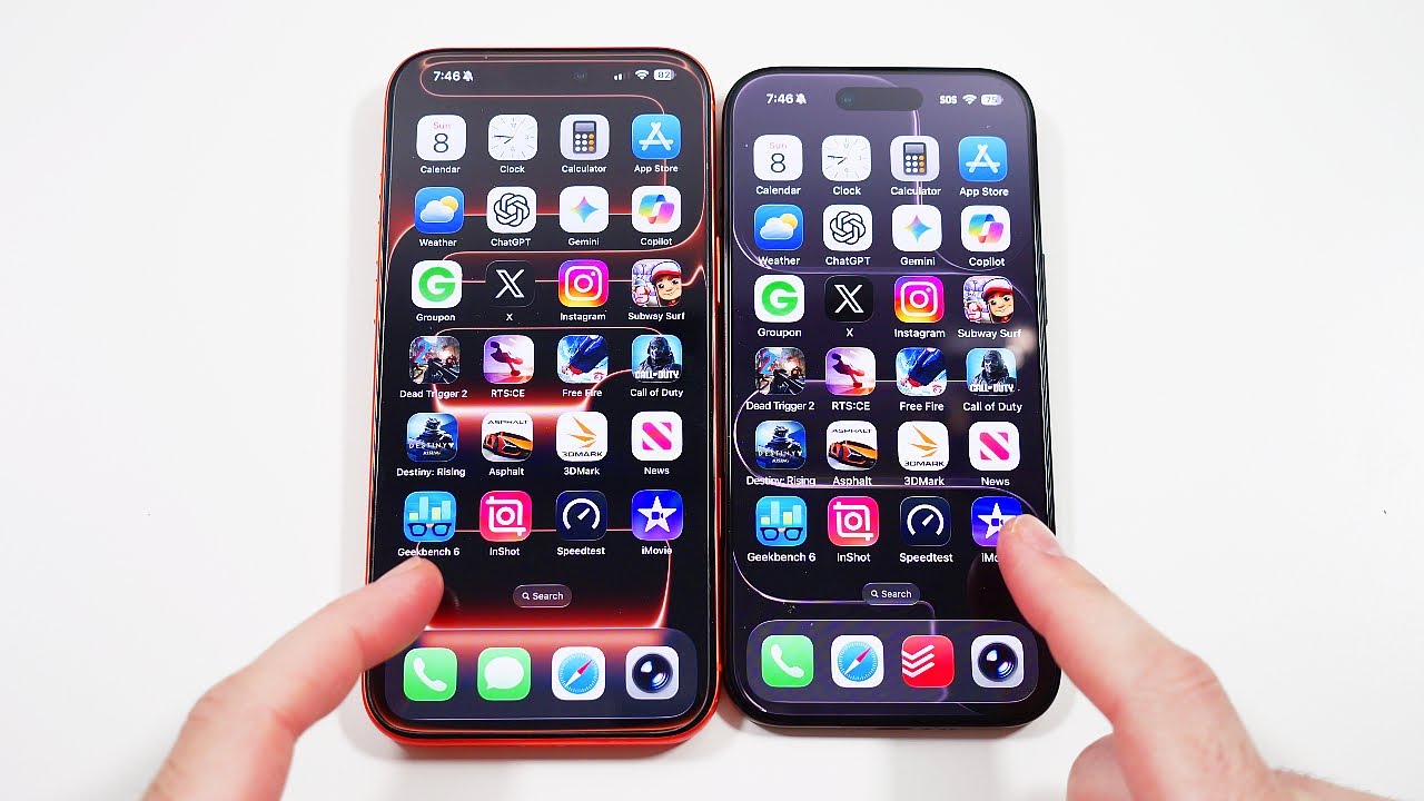 iPhone 17 Pro Max vs iPhone Air Speed Test