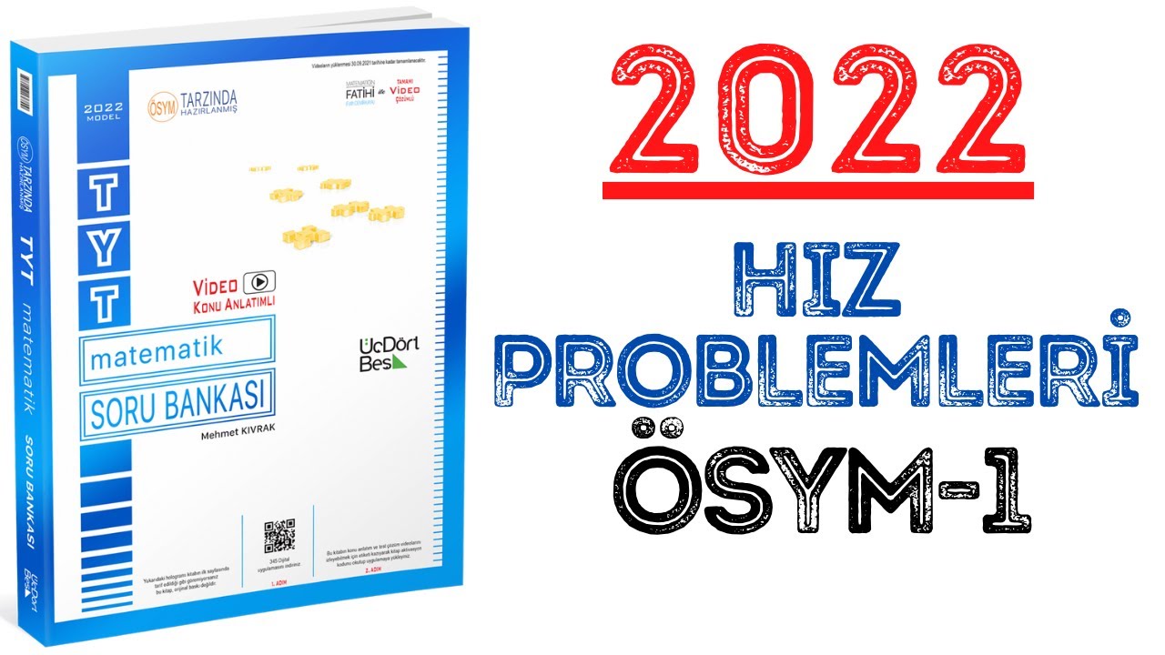 (2022)345 TYT MATEMATİK | HIZ PROBLEMLERİ ÖSYM-1 | #yks2022 #tyt2022 #2022tayfa #345