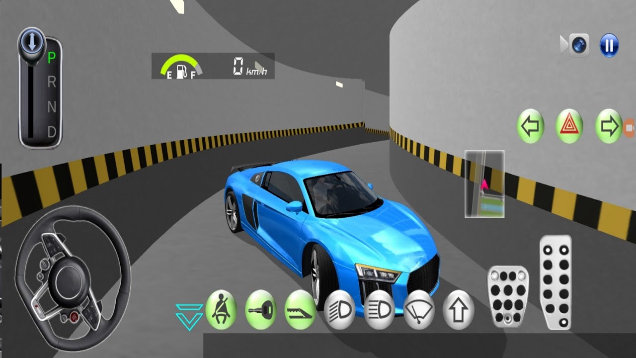 3D Driving Class # 11 - New Audi R8 Car Aotu Repairing And Washing & parking - Android Gameplay
