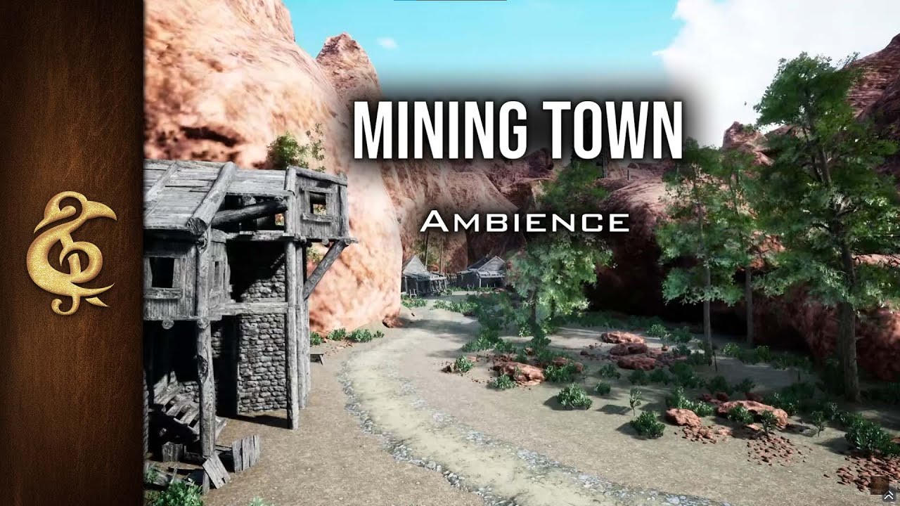 Mining Town | Medieval ASMR RPG Ambience | 3 Hours