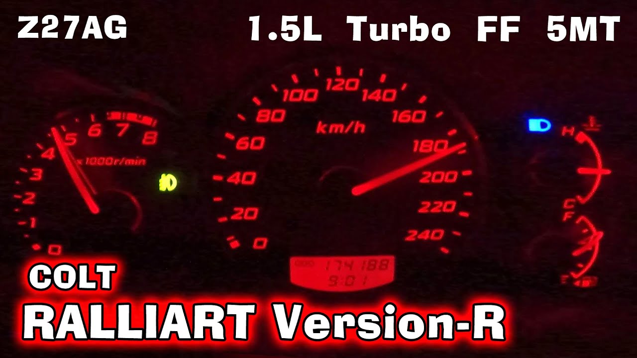 (2008y) COLT RALLIART version-R (5MT)  acceleration test.(Japan specification) .Z27AG MITSUBISHI