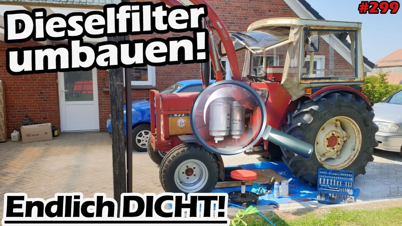 IHC 633 umrüsten auf Anschraubfilter | Dieselfilter wechseln | Umbausatz | Mr. Moto