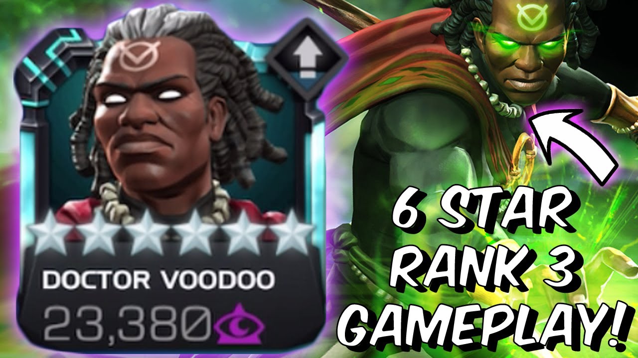 6 Star Rank 3 Doctor Voodoo Gameplay! - THE OG MYSTIC UTILITY GOD!!! - Marvel Contest of Champions