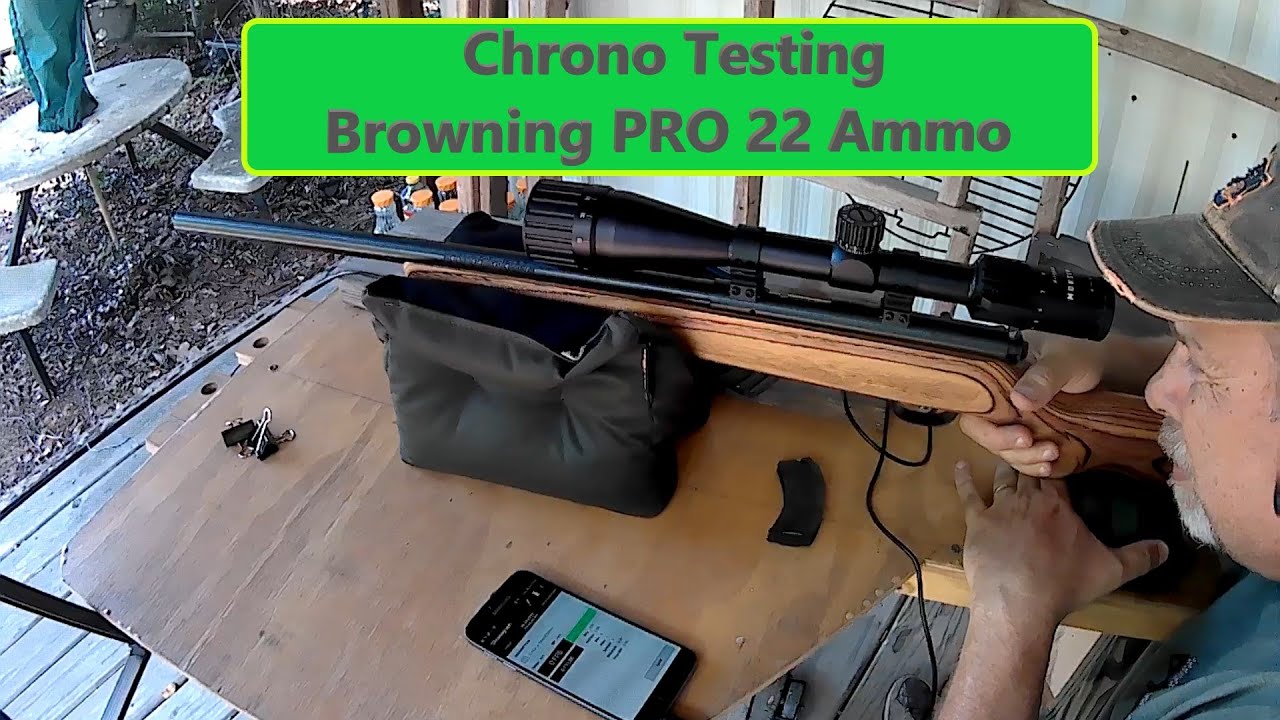 Browning Pro 22 Ammo test