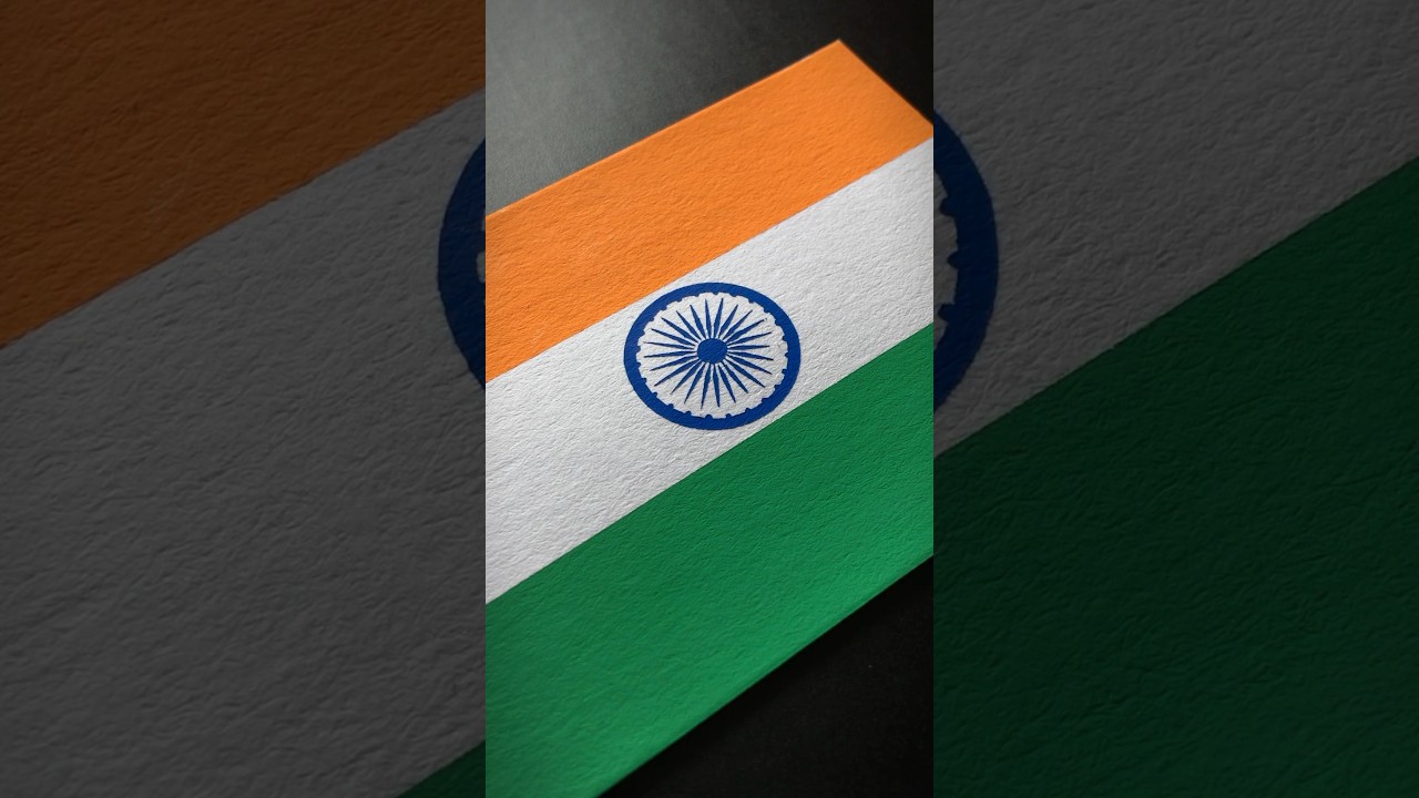 INDIA 🇮🇳 Flag Drawing #asia #flagsdrawing #posca