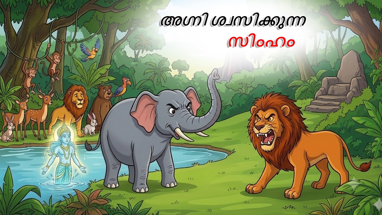 Malayalam Stories | അഗ്നി ശ്വസിക്കുന്ന സിംഹം | Malayalam Story | Stories in Malayalam