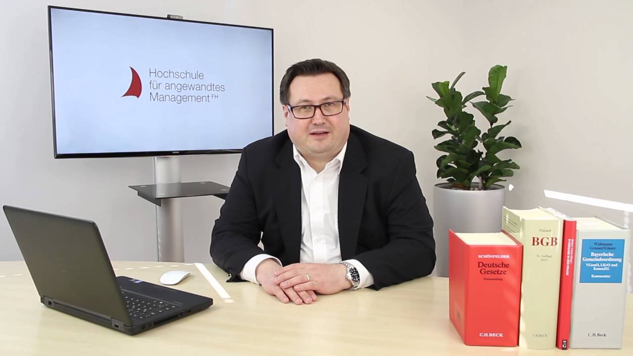 Studiengang Wirtschaftsrecht (Bachelor of Laws) | Hochschule f&uuml;r angewandtes Management