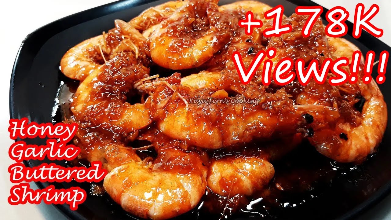 EASIEST HONEY GARLIC BUTTERED SHRIMP RECIPE!!!