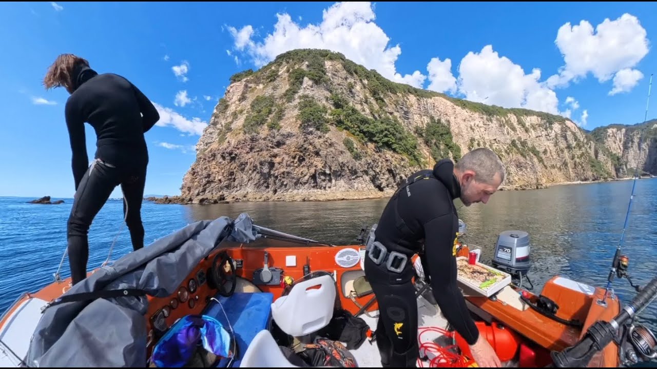 Exploring waters around Little Barrier Island, New Zealand. Second trip