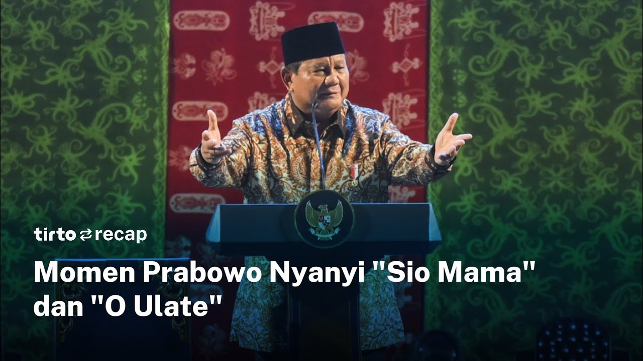Momen Prabowo Ikut Nyanyi &ldquo;Sio Mama&rdquo; dan &ldquo;O Ulate&rdquo; di Acara Natal Nasional 2025 | Tirto Recap