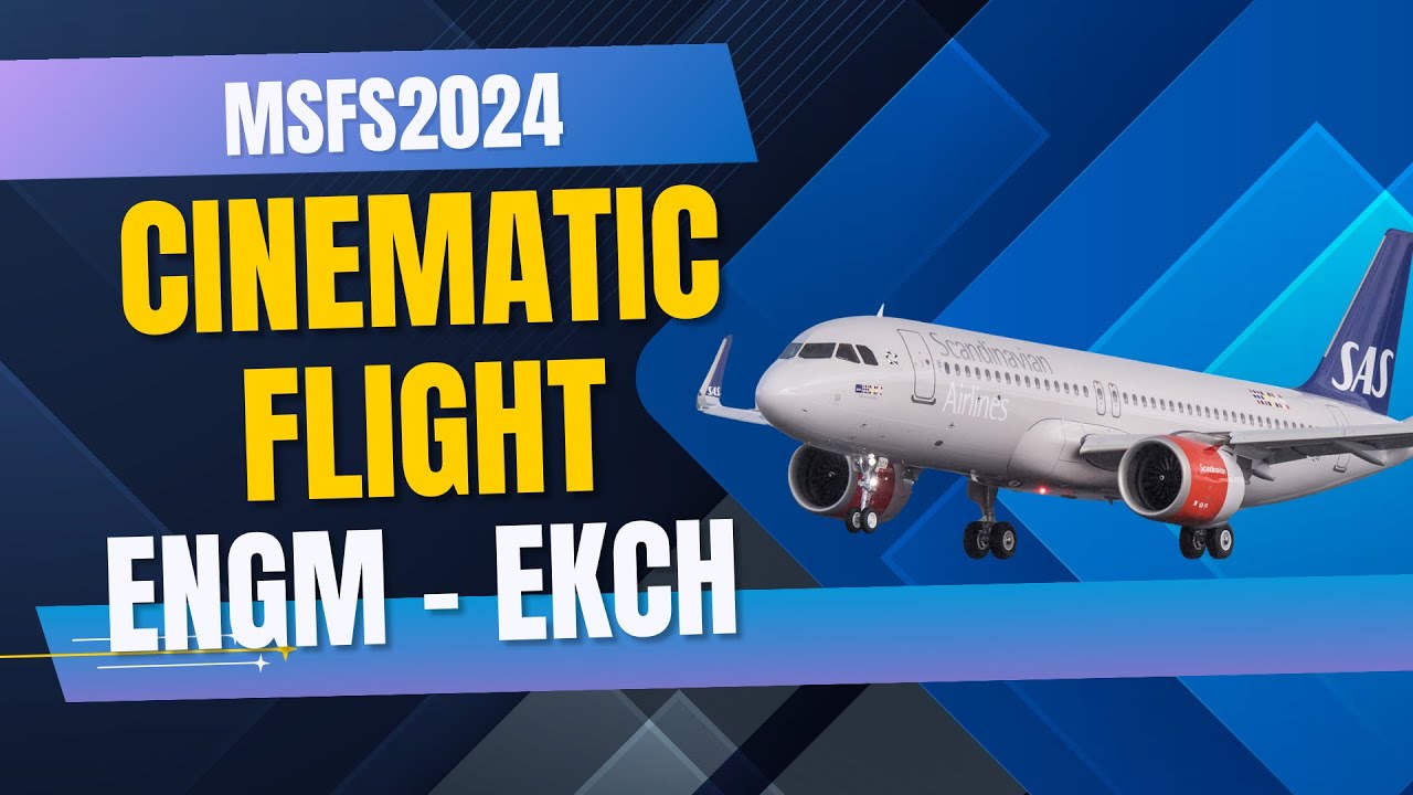 Cinematic Flight | ENMG ✈️ EKCH | Microsoft Flight Simulator 2024 | ChasePlane