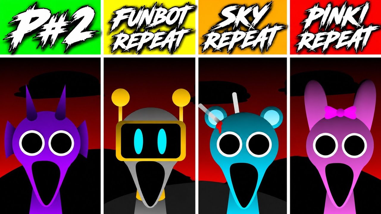 Incredibox Sprunki Phase 1-2-3-4 Everyone Repeat After Phase 2