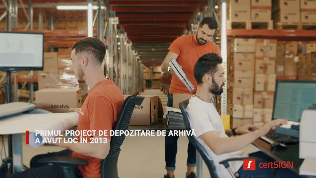 certSIGN Arhivare. Arhivezi în siguranţă toate documentele fizice şi electronice
