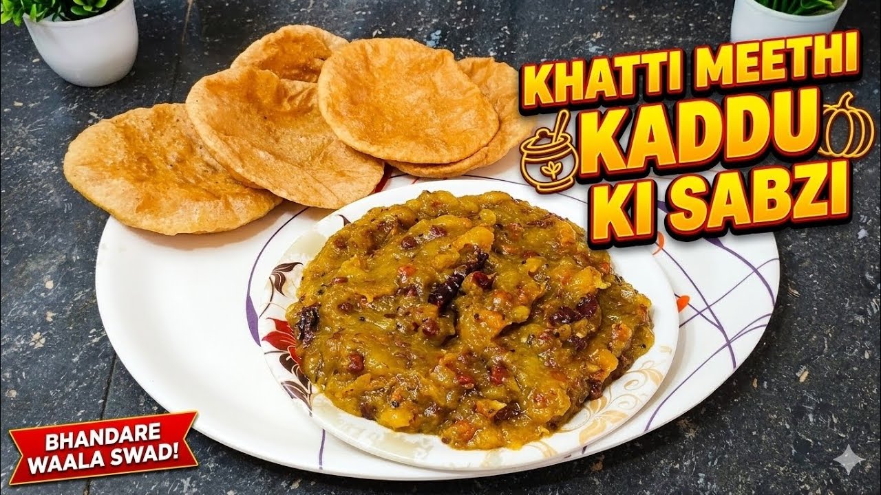 कद्दू की सब्जी इतनी टेस्टी भी बन सकती है? | Khatti Meethi Kaddu Sabzi
