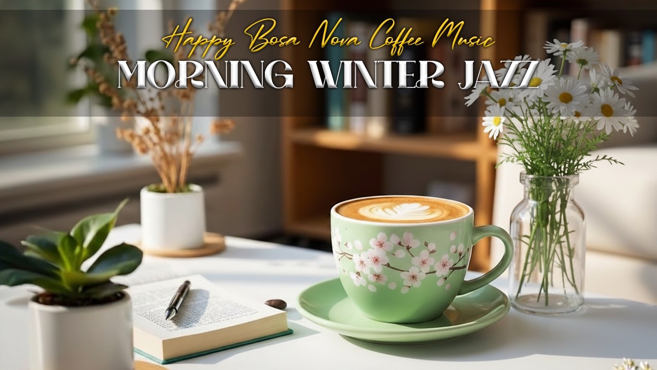 Delicate Winter Jazz☕ Elegant Coffee Music & Relaxing Bossa Nova Piano for Chill & Positive Energy
