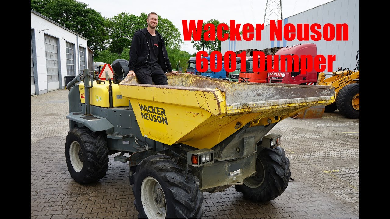 180 Grad Kippern im Baustellenverkehr! Wacker Neuson 6001 Raddumper