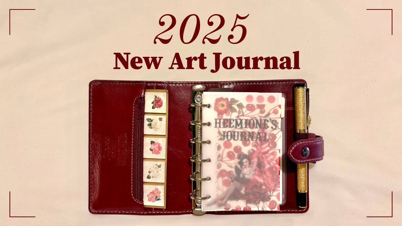 [ASMR] 2025 New Art Diary 📚 | Filofax | Book Note ✨