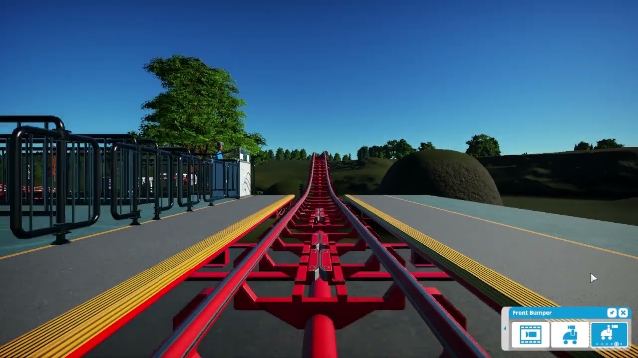 A Vekoma boomerang with a complete layout (roller coaster concept)