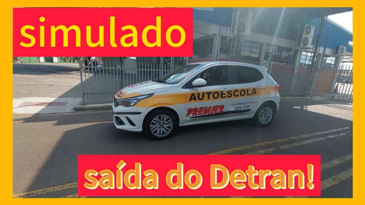 Simulado exame pr&aacute;tico saindo do Detran Curitiba PR @PrimeiraHabilitacao