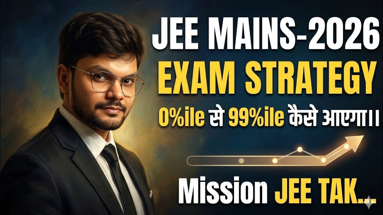 JEE Mains - 2026😎 Exam Strategy. 😜0%ile se 99%ile Tak #jee2026 #jeemains #iitjee #jee2027 #neet #iit