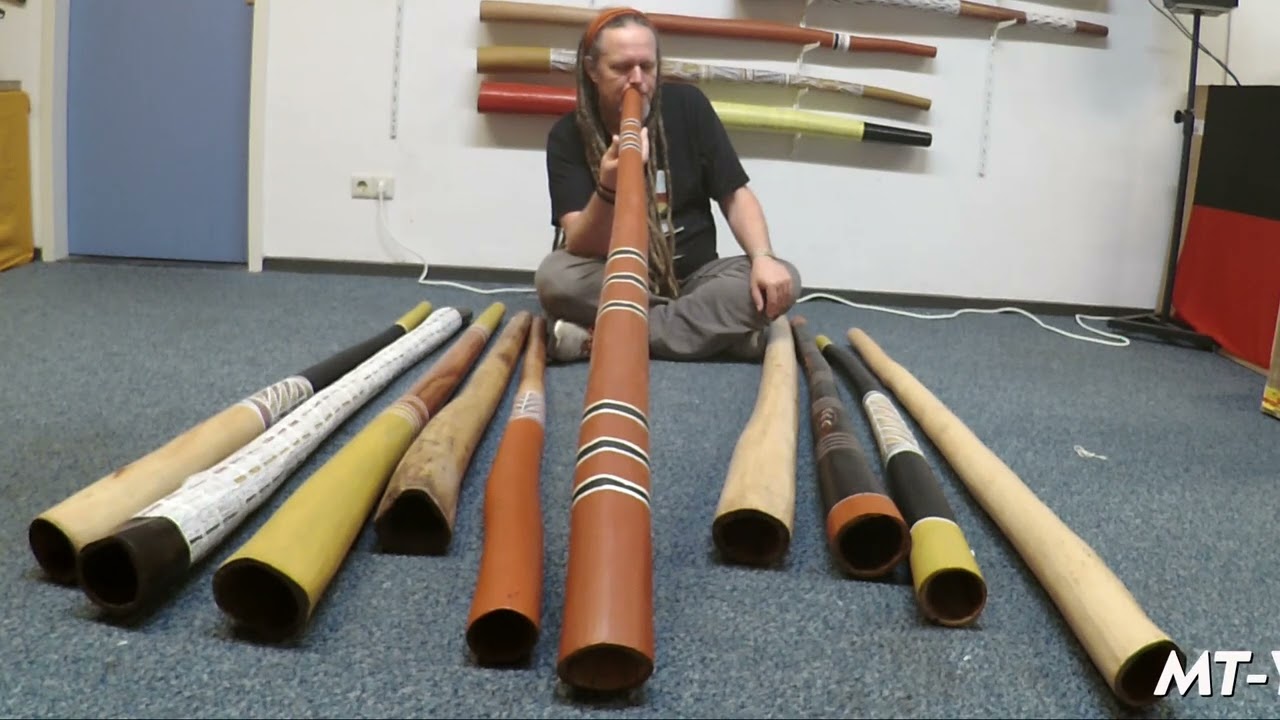 MT-Yidaki playing a Larry Winiwini Gurruwiwi D# - F yiḏaki / didgeridoo