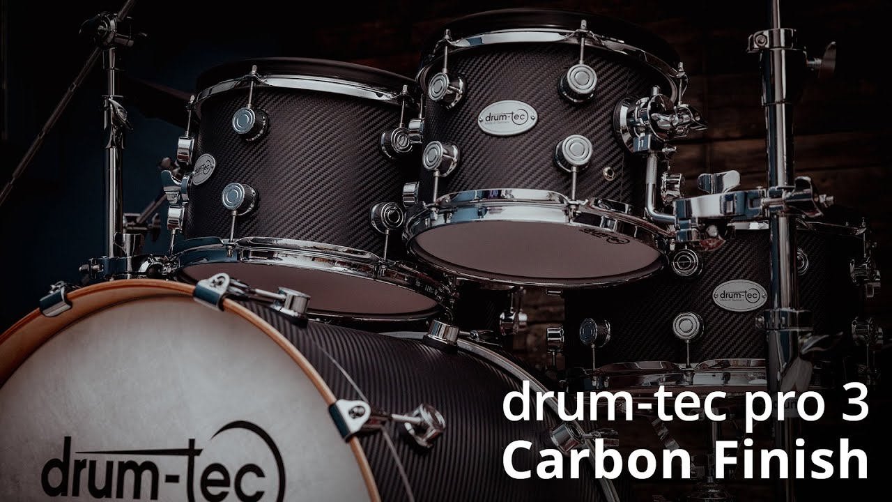 Discover the astonishing carbon finish of our drum-tec pro 3 series