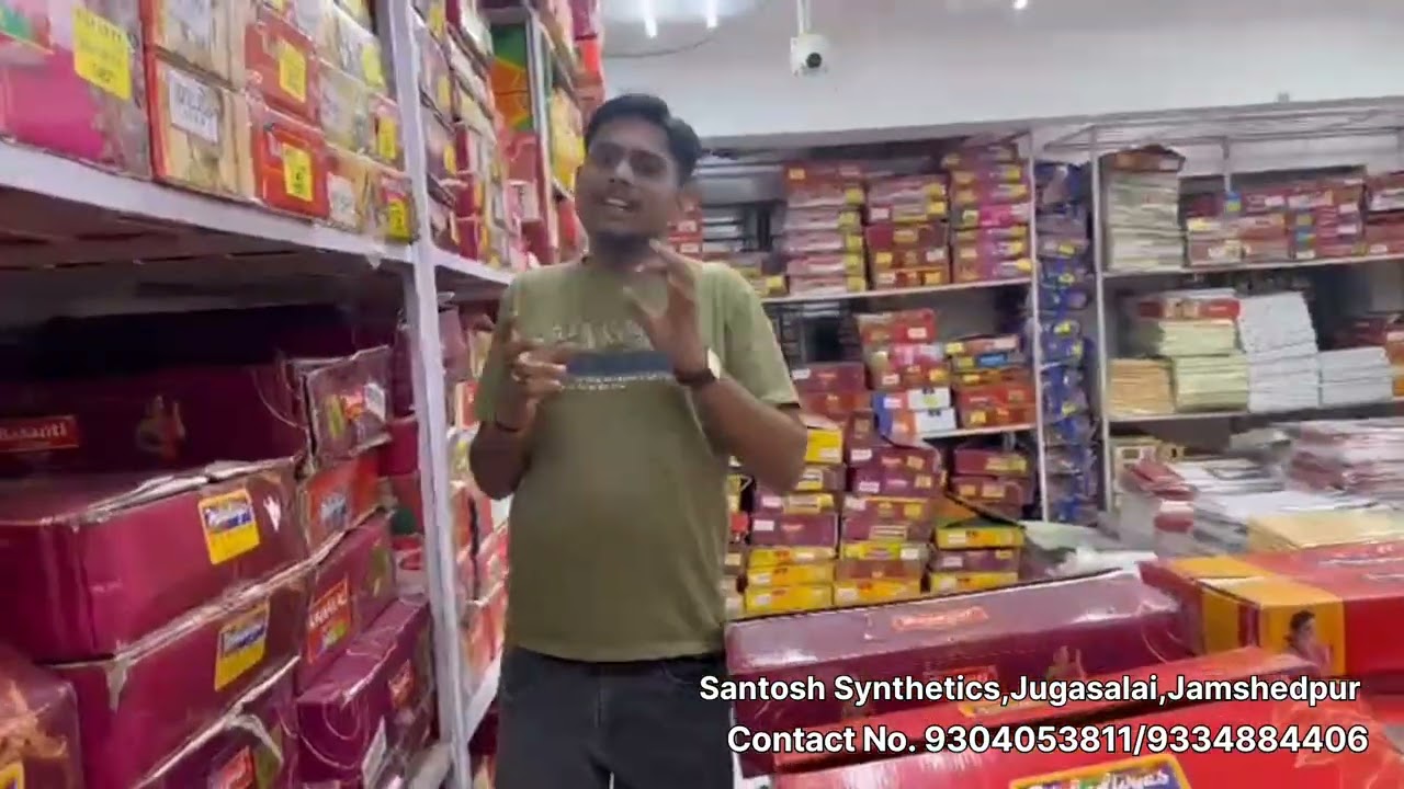 Santosh Synthetics,Jugsalai,Jamshedpur से शादी की शॉपिंग @santoshsynthetics  #vlog #trending #viral 