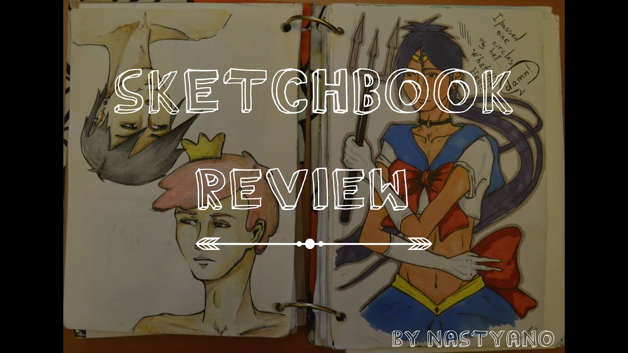 Обзор на самодельный скетчбук/артбук (my sketchbook/artbook)