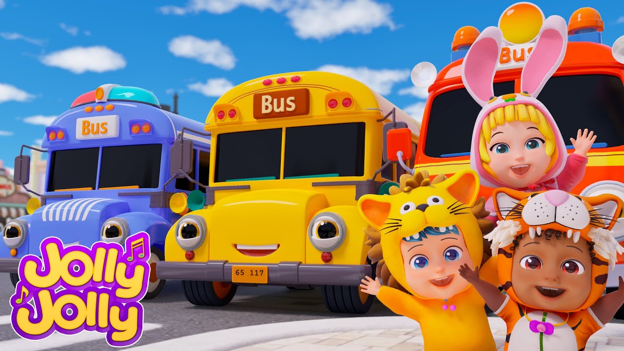 Колеса в автобусе и многое другое! 🚌🎶| Веселое обучение Весело Весело | Детские стишки