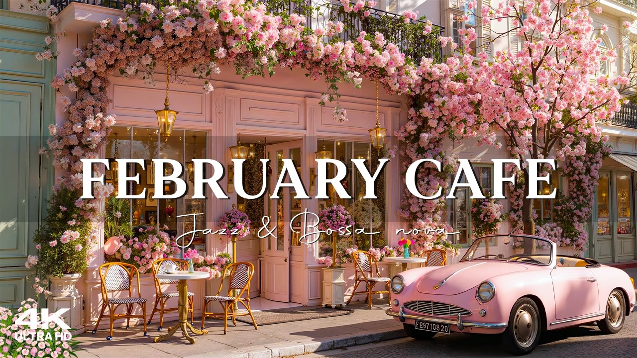 February Cafe Jazz Ambience ☕ Romantic Spring Bossa Nova & Smooth Jazz Music to Relax