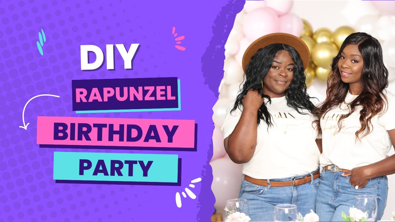 DIY Rapunzel Party Decor| Disney Princess Birthday Party Decorations| Dollar Tree Party Decorations