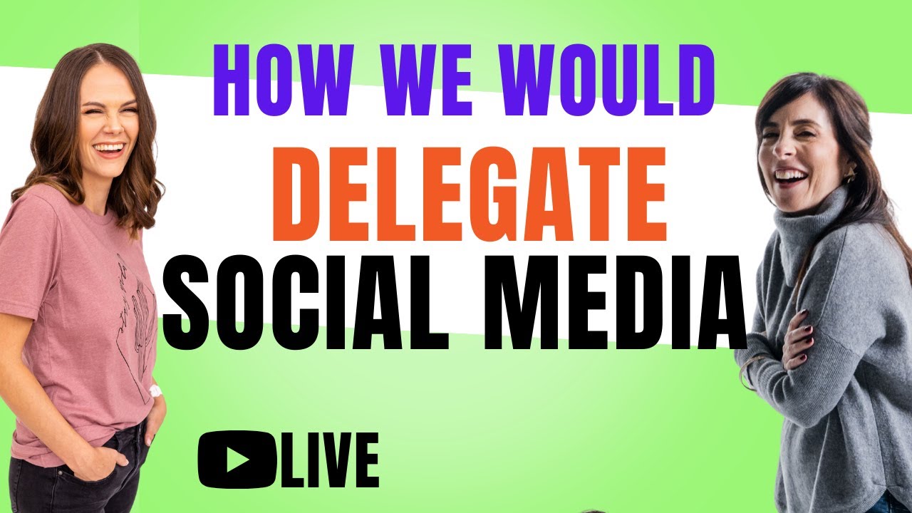 If we wanted to delegate / outsource social media, here’s how we would do it.