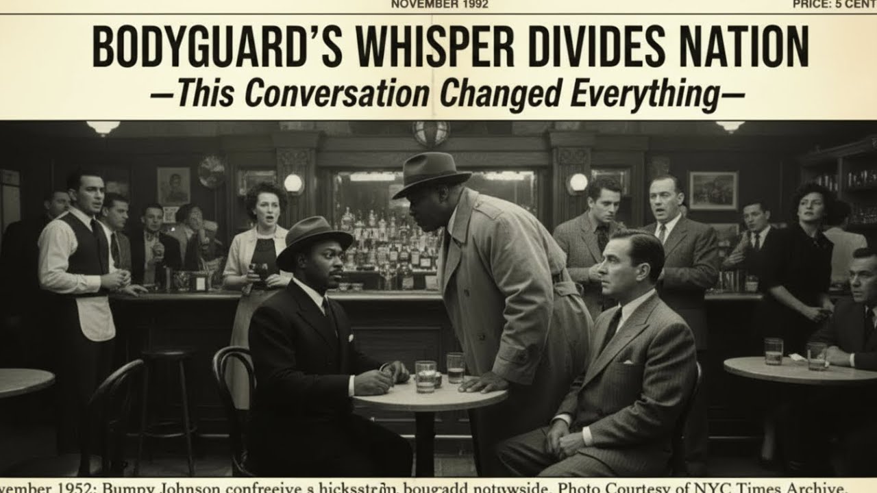 1965 News: Malcolm X's Bodyguard SPOKE THE WORDS in Bumpy Johnson's Ear — This Conversation Divided