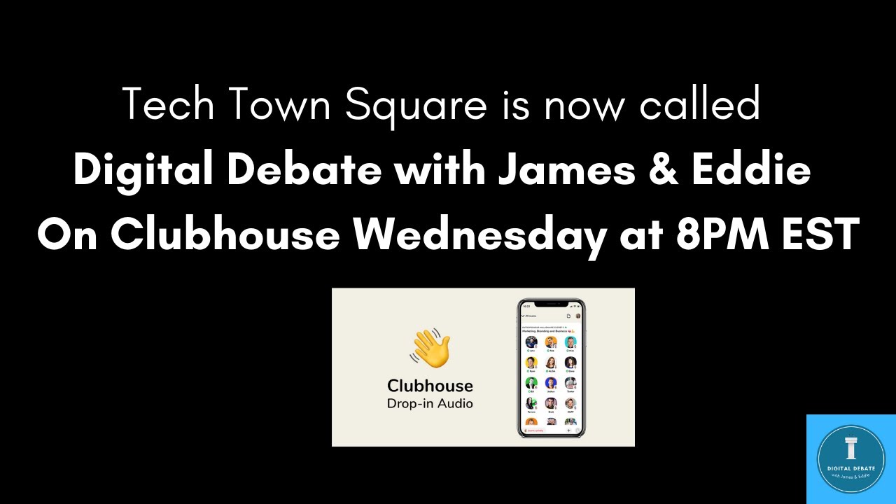 Digital Debate with James & Eddie on The Race to Space Travel - Now on ClubHouse