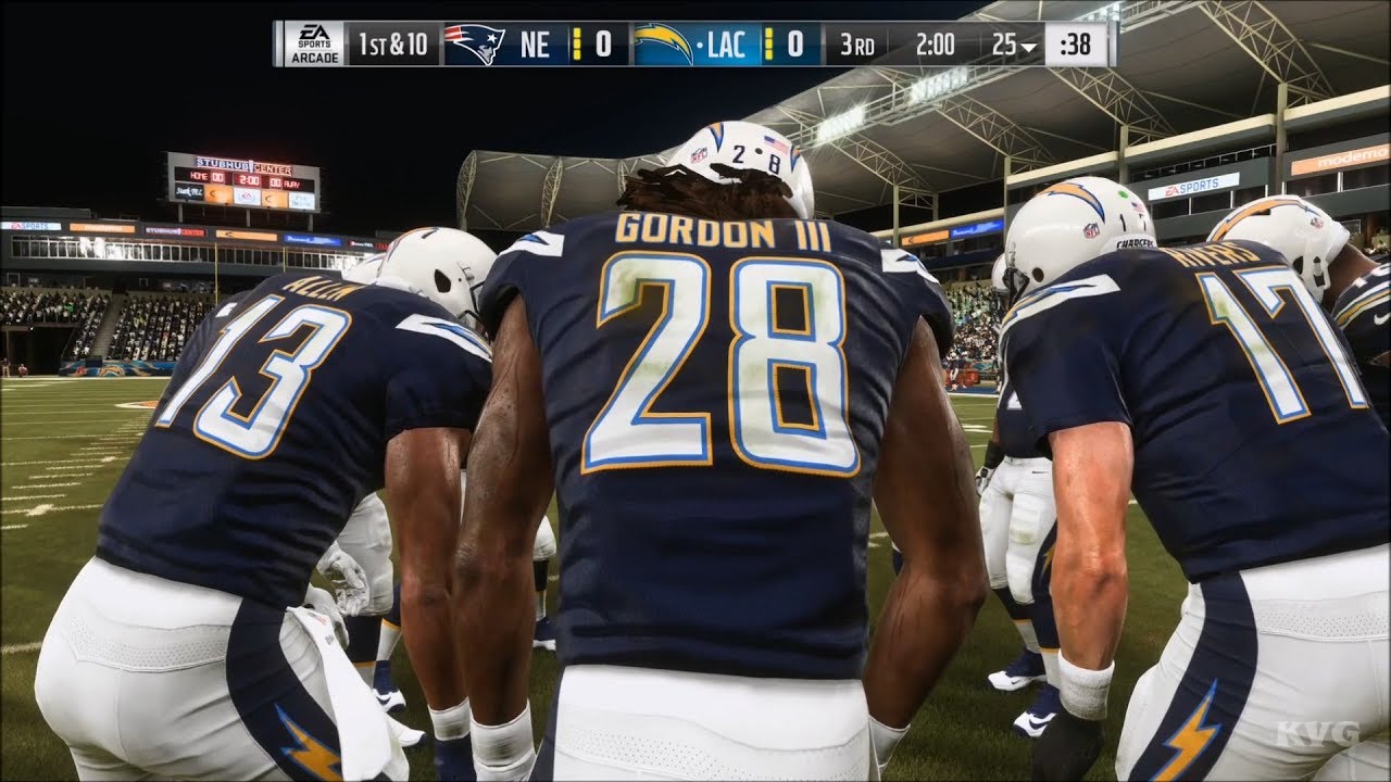 Madden NFL 19 - Los Angeles Chargers vs New England Patriots - Gameplay (HD) [1080p60FPS]