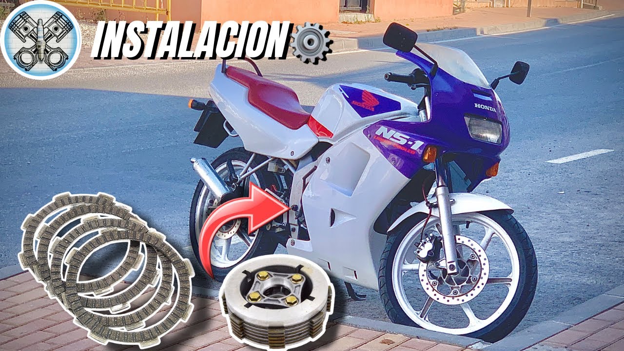 Como CAMBIAR EL EMBRAGUE de la moto e instalar muelles reforzados - Honda NS-1 75CC
