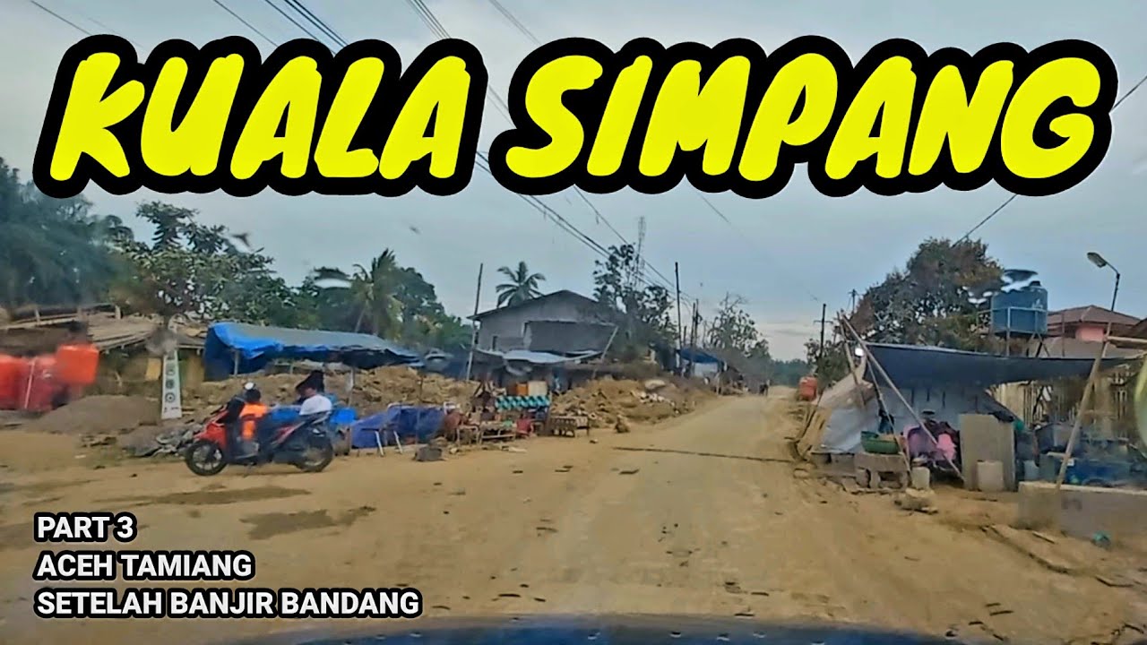 Keadaan Hancur Lebur Di Kota Lintang Aceh Tamiang