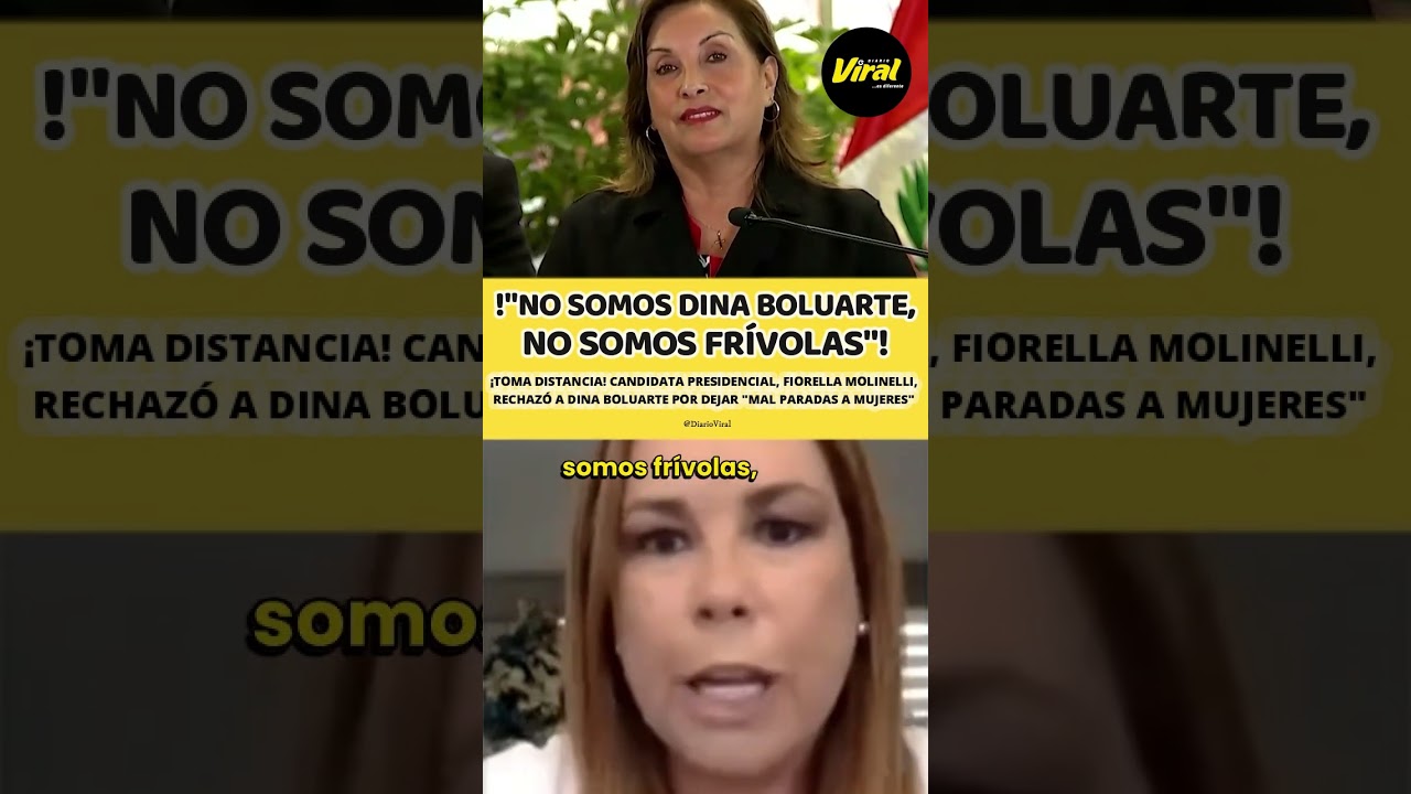 Candidata presidencial Molinelli sobre Boluarte: “Las mujeres no somos Dina, somos luchadoras”