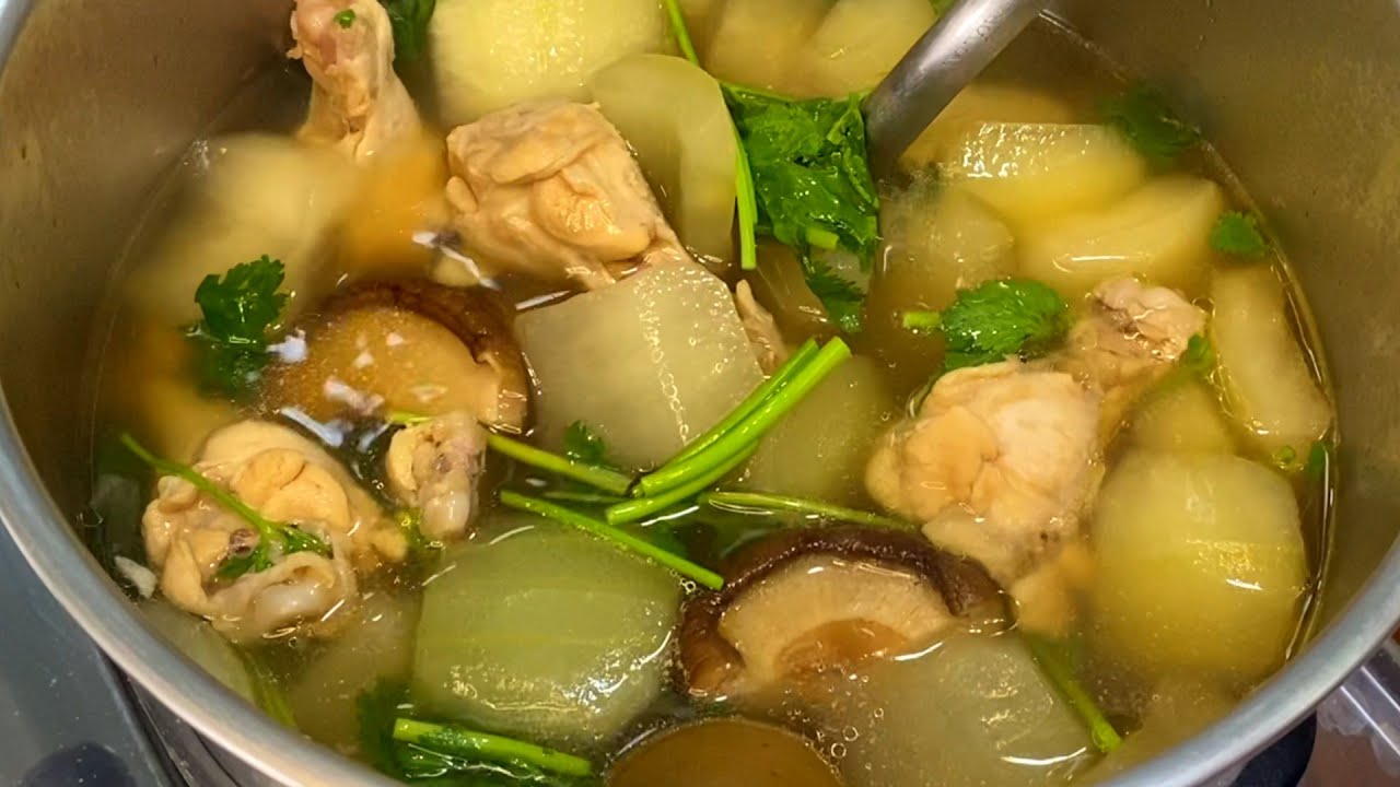 ไก่ต้มฟักมะนาวดอง  วิธีต้มให้น้ำซุปใสๆหอมมะนาวดองไม่ขม ไก่นุ่มๆฟักไม่เละ