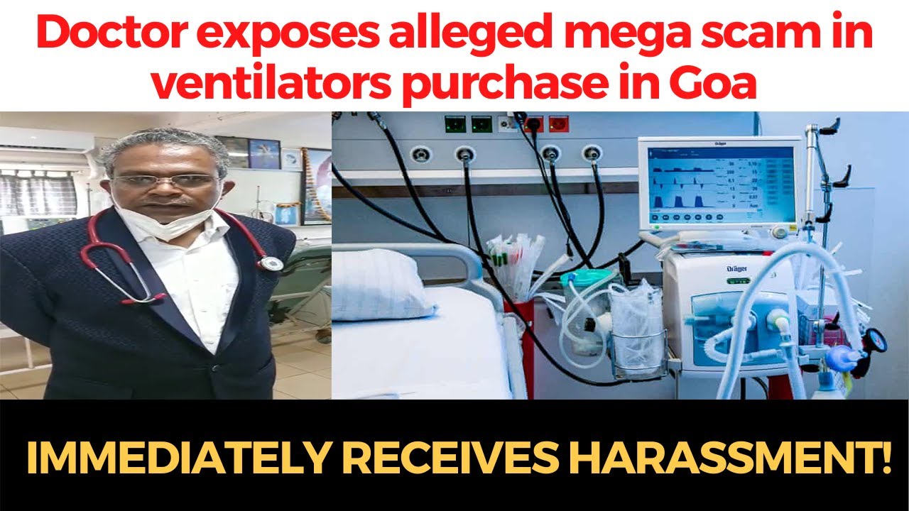 Dr R Venkatesh exposes alleged mega scam in ventilator purchase in Goa