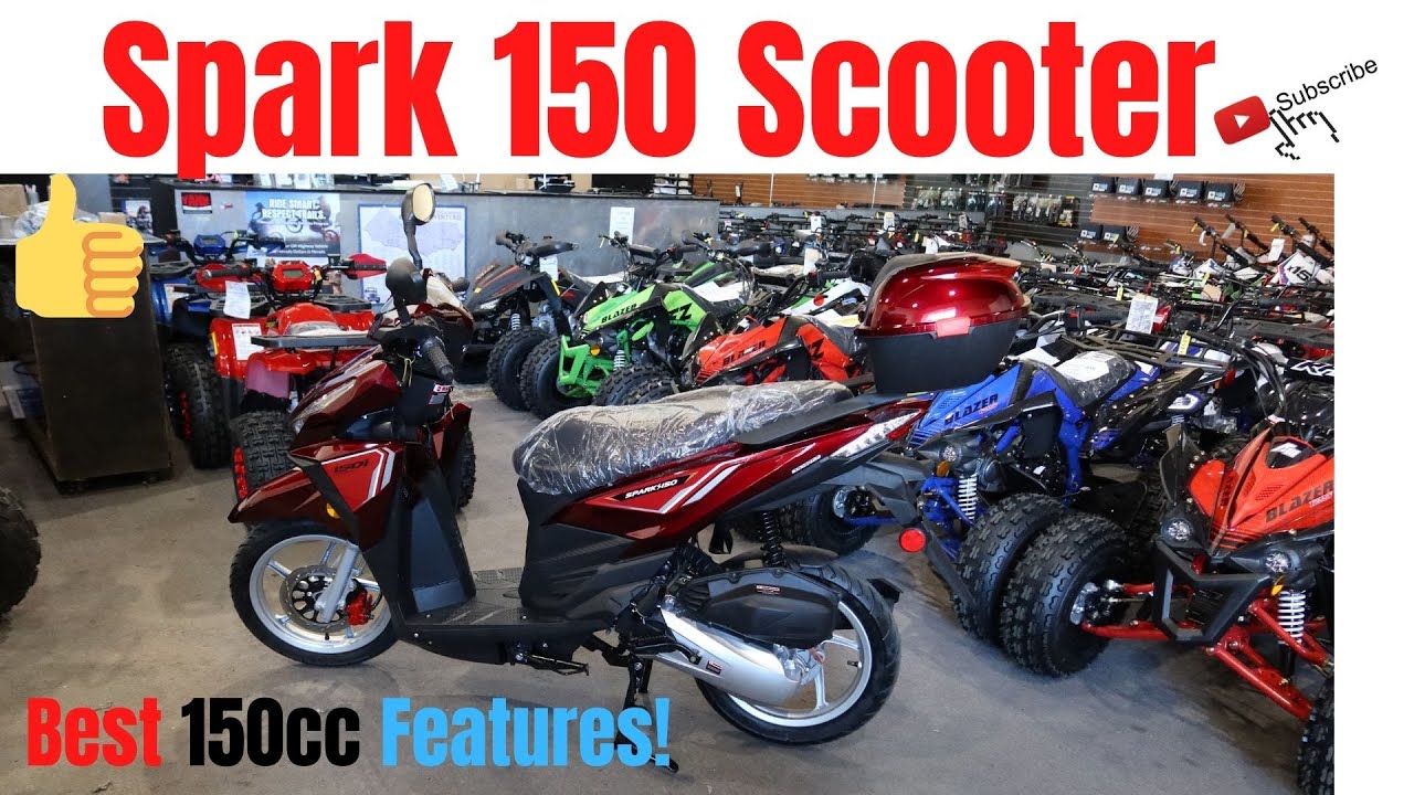 Обзор лучших характеристик скутера Apollo Vitacci Spark 150 в цвете бордовый красный