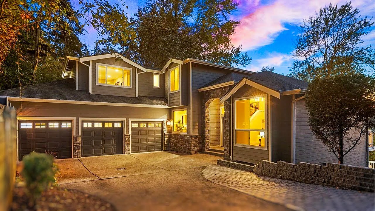 INSIDE A MODERN LUXURY HOME W/ PANORAMIC LAKE WASHINGTON VIEWS