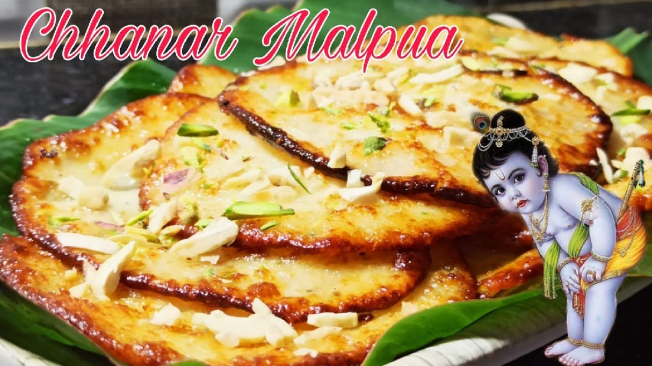 Chhena Malpua | Janmashtami Special | Paneer Malpua | The Oregano