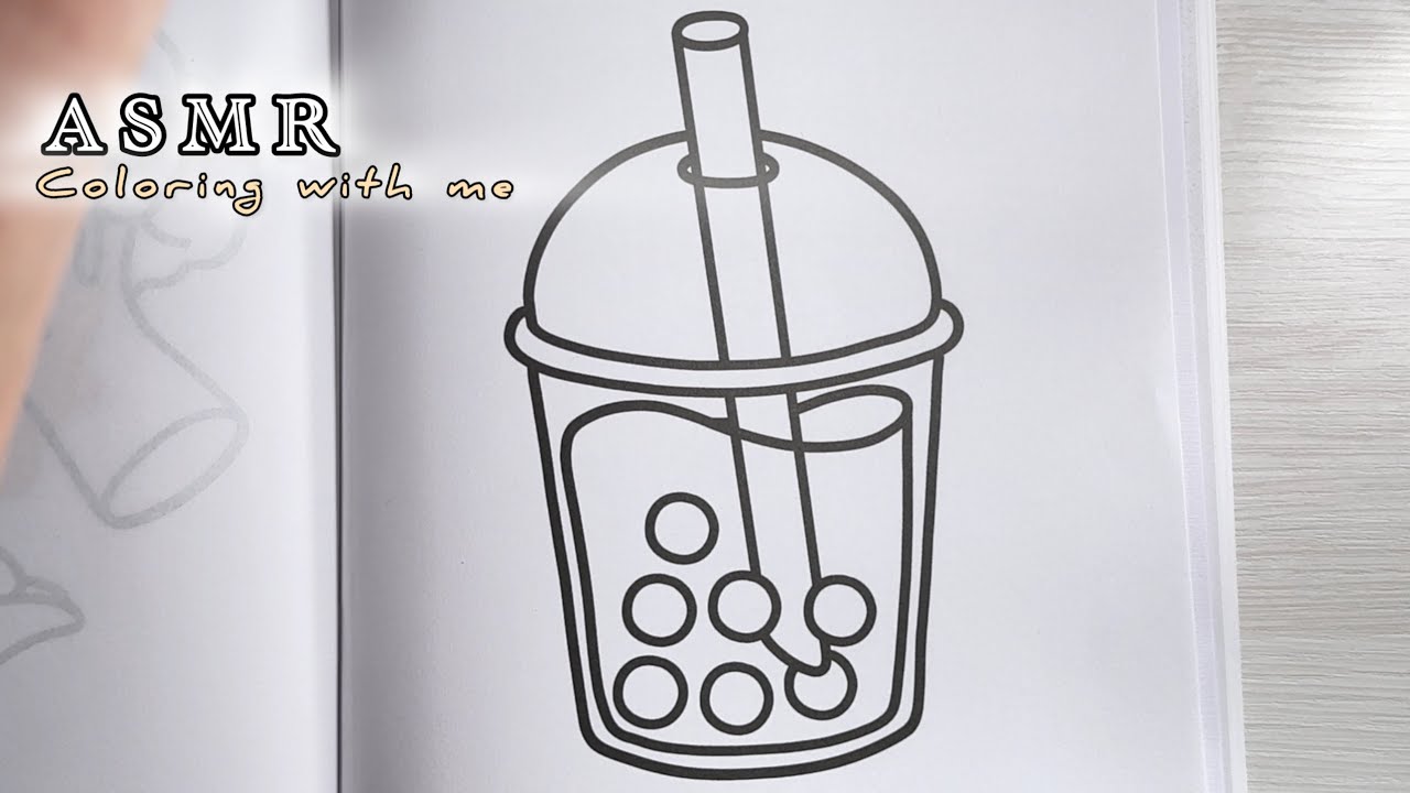 ASMR | colorea conmigo FOOD DRINK & SWEETS #art #coloring 
