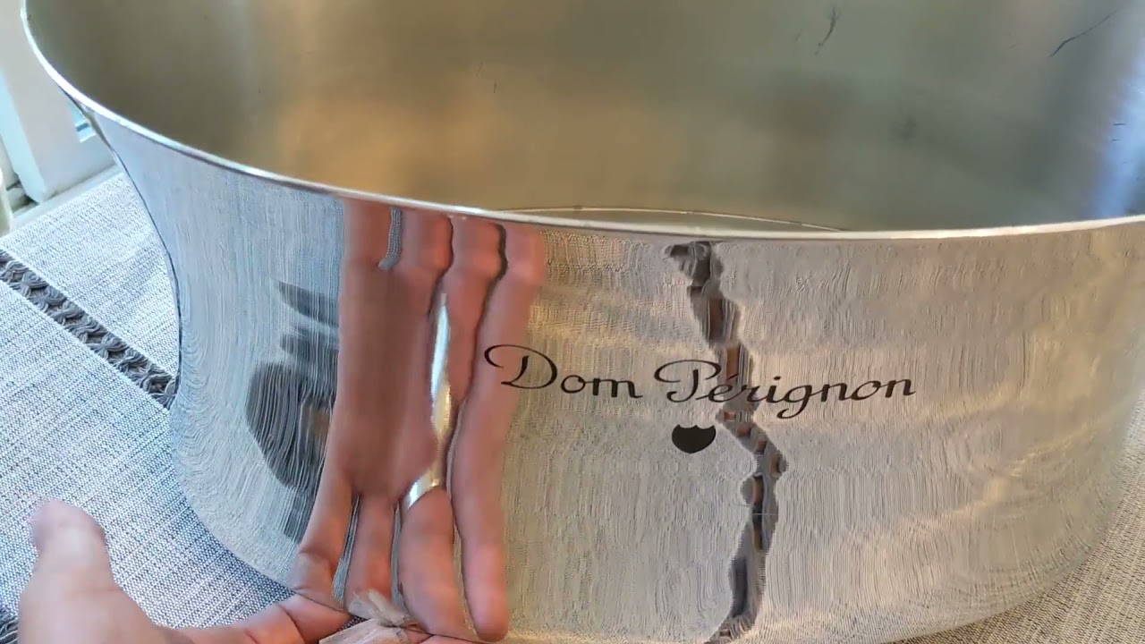 Dom Perignon Champagne Ice Bucket by Martin Szekely made n France by L'Orfevrerie D'Anjou Seau