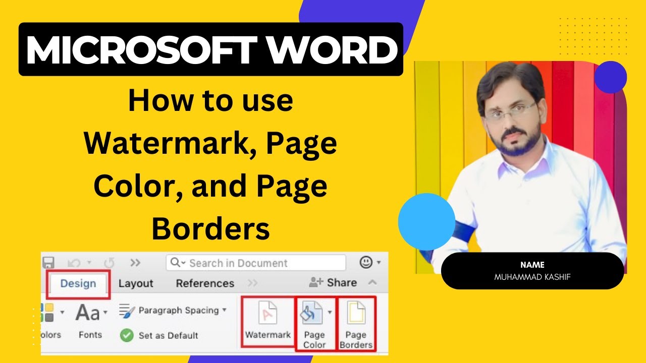 How to use watermark in MS Word 2010 | 2019